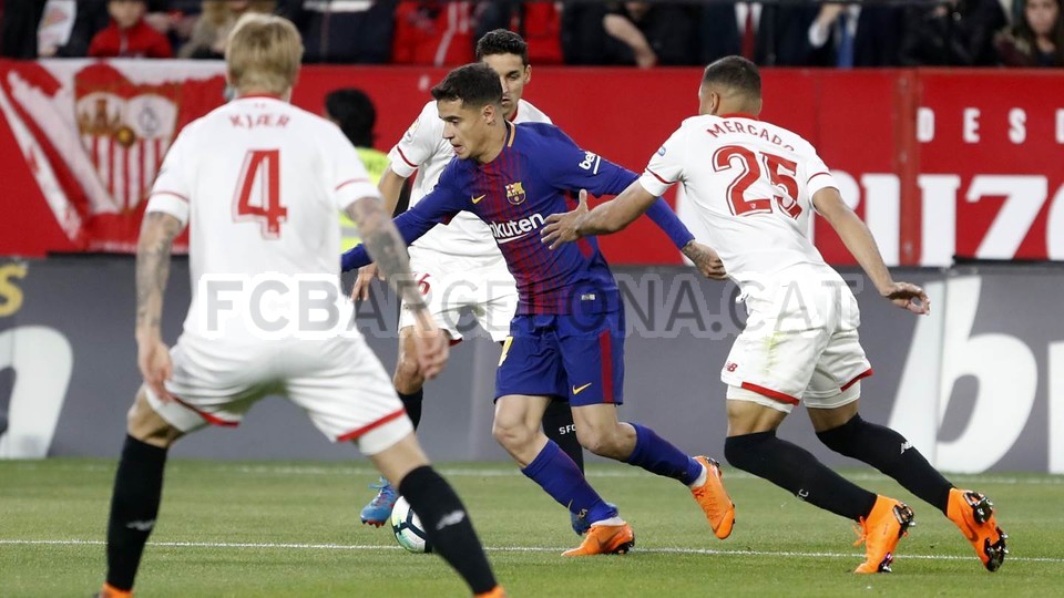 صور مباراة : إشبيلية - برشلونة 2-2 ( 31-03-2018 )  76273512