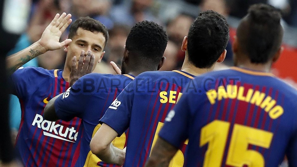 صور مباراة : برشلونة - فالنسيا 2-1 ( 14-04-2018 )  78495599