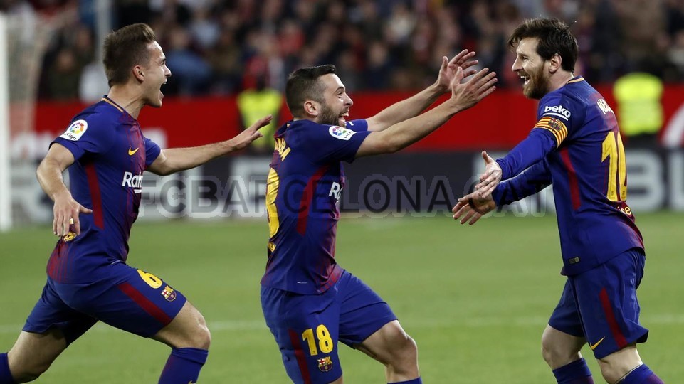 صور مباراة : إشبيلية - برشلونة 2-2 ( 31-03-2018 )  76294010