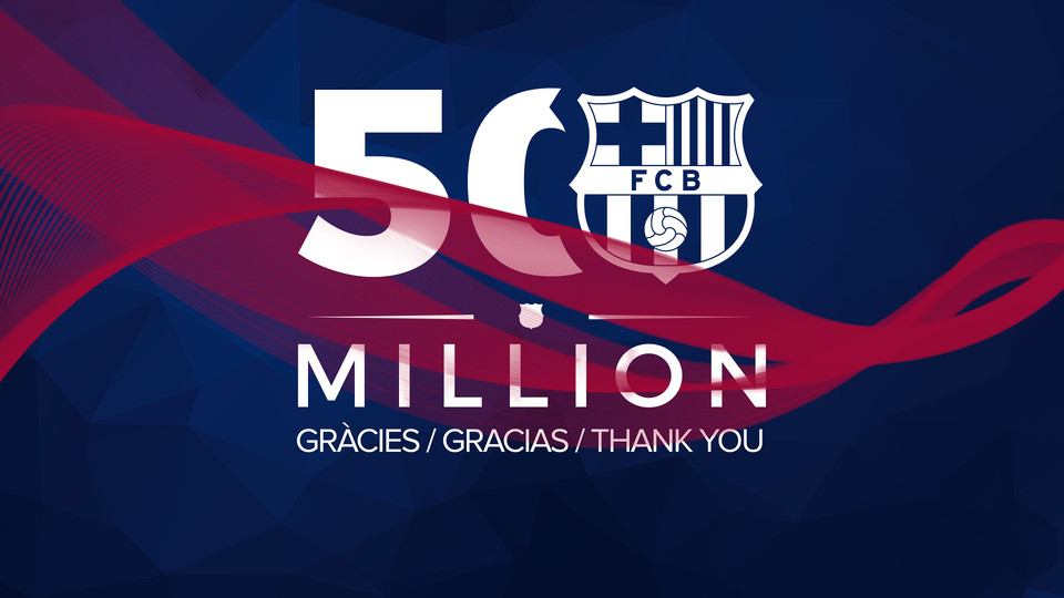 FC Barcelona are the first sports club to reach 50 million ... - 960 x 540 jpeg 88kB