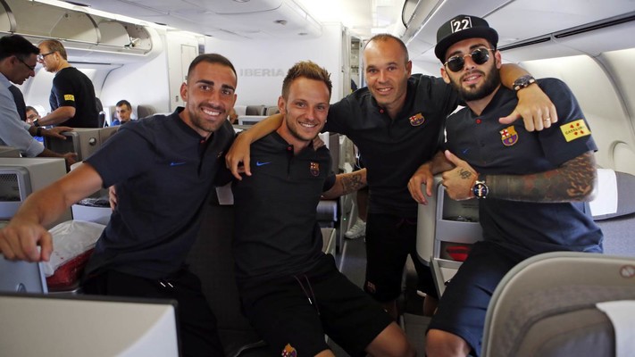 Barça's flight to the United States 19-07-2017