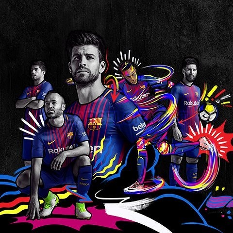 The new FC Barcelona kit for the 2017/18 season  FC Barcelona