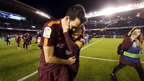 Fiesta culé en Riazor