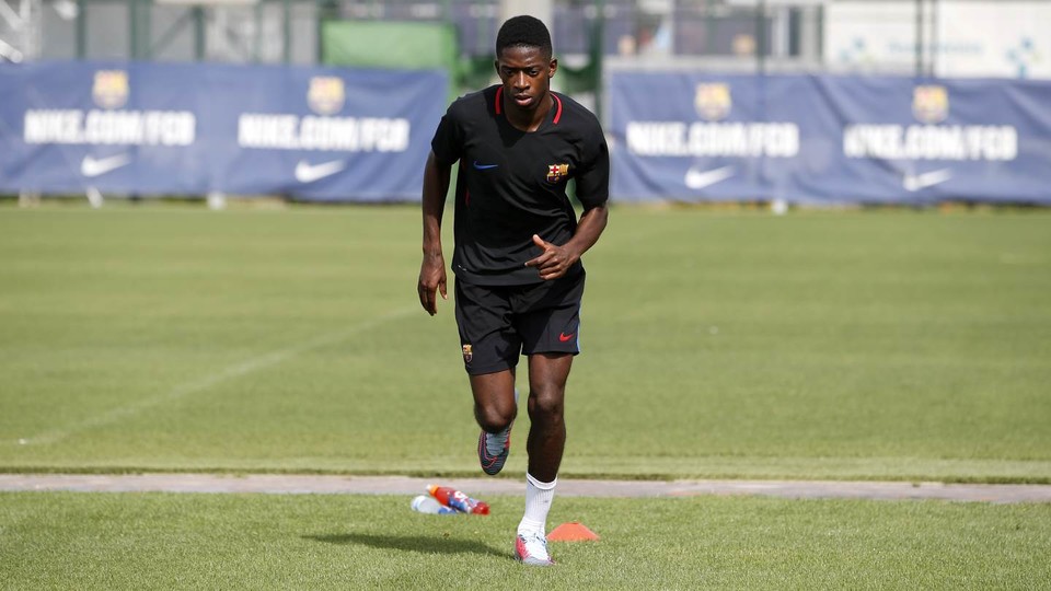 ousmane dembele best of ousmane demb 233 l 233 completes first training session at fc ousmane dembele best of ousmane demb 233 l 233 completes first training session at fc