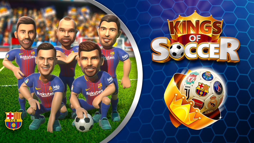 Coach Barça to success with the new mobile video game ‘Kings of Soccer’ FC Barcelona