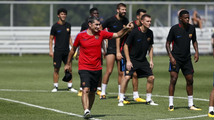 First training session of the US Tour (morning)