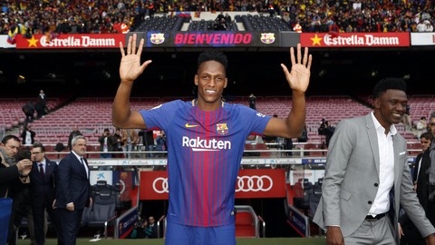 Yerry Mina, el techo del Barça