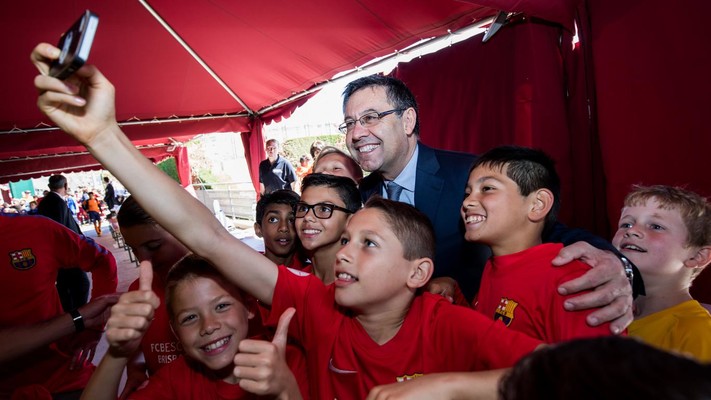 Le Président Bartomeu au VIIème Tournoi International de la FCBEscola