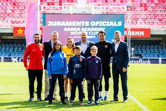La presentación del torneo se ha celebrado en el Miniestadi. ALEX CAPARRÓS-FCB
