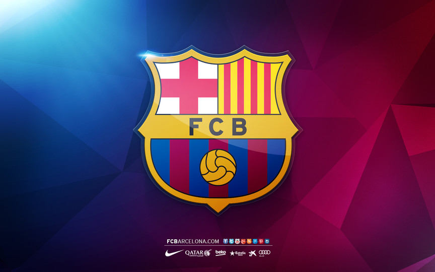 FCB Crest 01 - Wallpaper - FC Barcelona