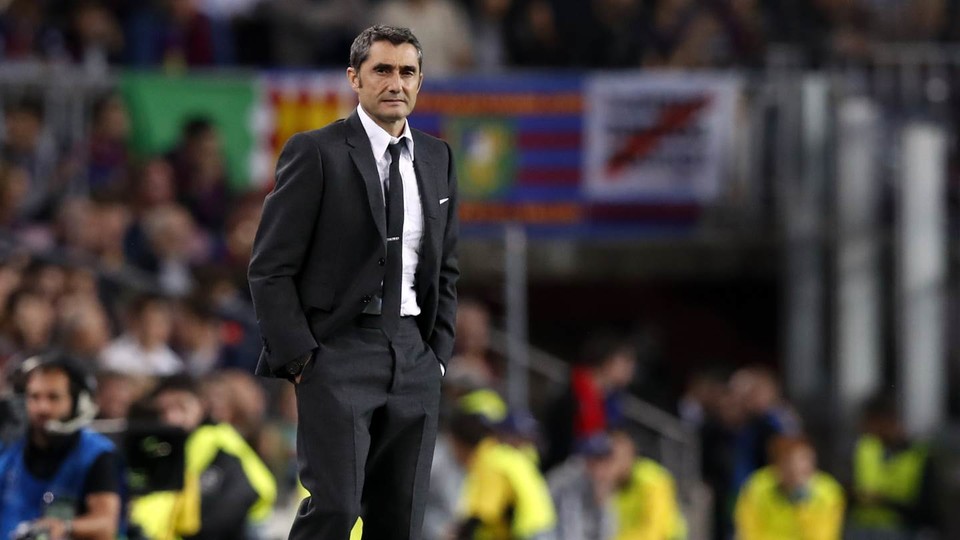 Ernesto Valverde en el partido de este miÃ©rcoles contra el Inter