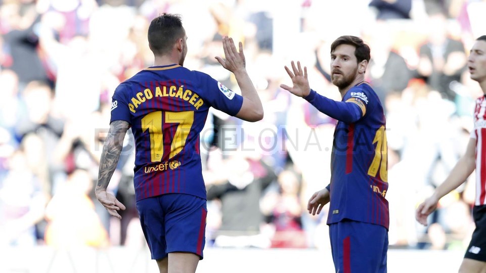 صور مباراة : برشلونة - أتلتيكو بلباو 2-0 ( 18--.3-2018 )  74459623