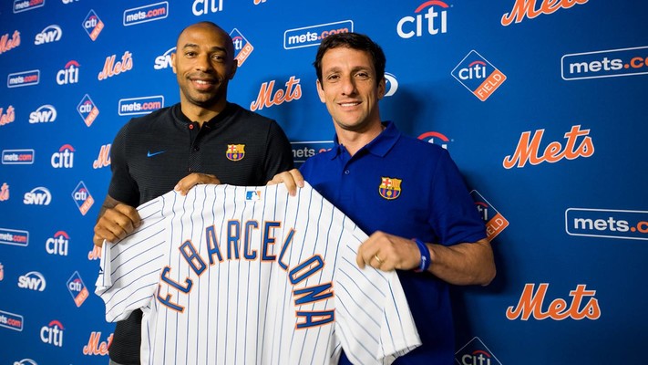 Best photos: Henry and Juliano Belletti visit the New York Mets stadium