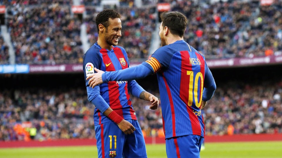 neymar jr messi was a great help when i first arrived fc barcelona
