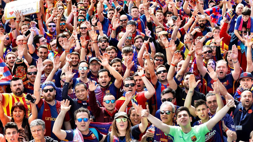 Fun and games at the FC Barcelona Fan Zone in Madrid - FC Barcelona