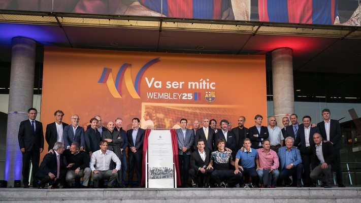 Inauguration of Wembley 25 commemorative plaque