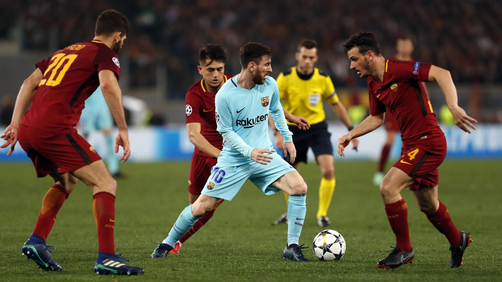 صور مباراة : روما - برشلونة 3-0 ( 10-04-2018 )  77819942