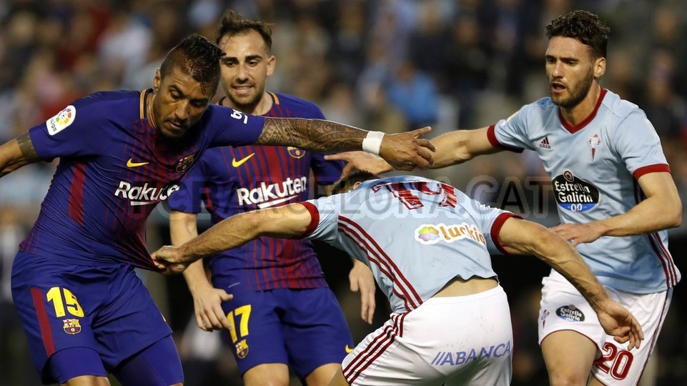شاهد صور مباراة : سيلتا فيغو - برشلونة 2-2 ( 17-04-2018 )  78932779
