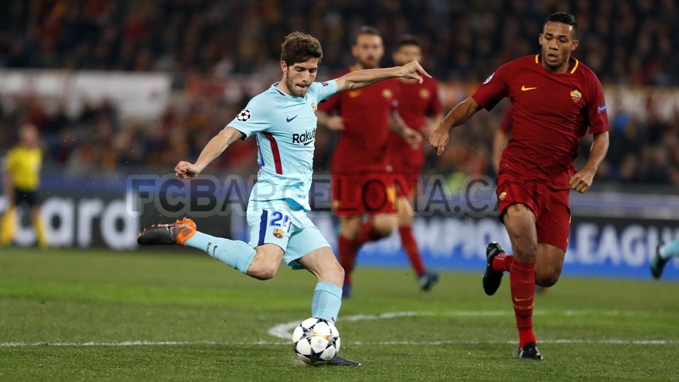 صور مباراة : روما - برشلونة 3-0 ( 10-04-2018 )  77807660
