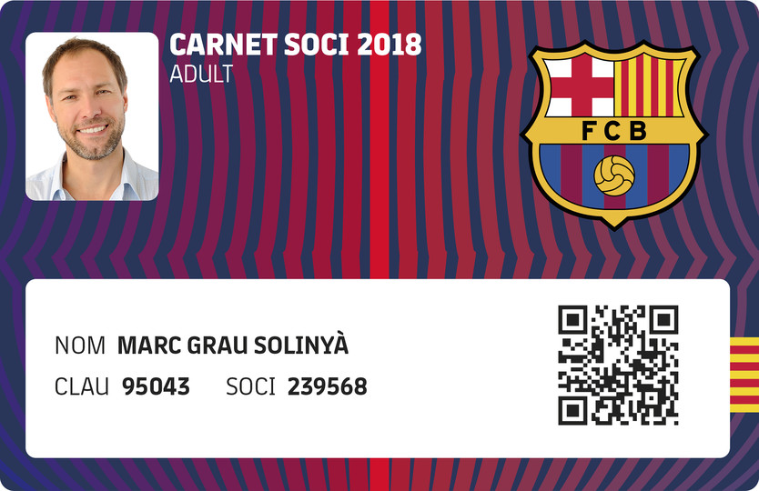 Duplicado carné de socio FC Barcelona